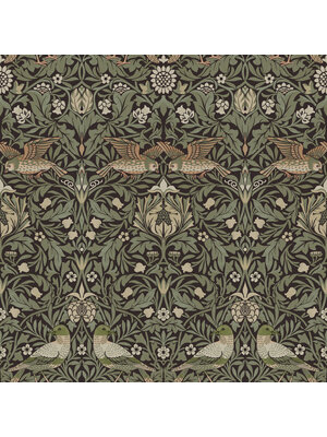 Dutch Wallcoverings Hidden Tr2 -Bird Brown/Green - Bruin/Groen