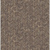 Dutch Wallcoverings Euphorie - Visgraat - Bruin/Zilver