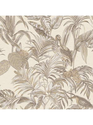 Dutch Wallcoverings Wallstitch/Bs1 Bird Of Paradise Crm - Creme Dutch Wallcoverings Wallstitch/Bs1 Bird Of Paradise Crm - Creme