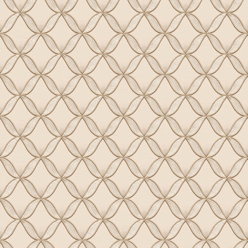 Dutch Wallcoverings Fabric Touch/Bs1 Geometric Cream - Creme