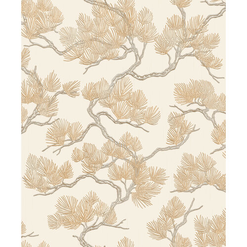 Dutch Wallcoverings Wall Fabric/Bs1 Pine Tree Cream - Creme