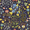 Dutch Wallcoverings Fägring - Groh - Donkerblauw/Groen