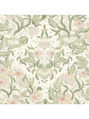 Dutch Wallcoverings Fägring - Lisa - Donkergroen Dutch Wallcoverings Fägring - Lisa - Donkergroen