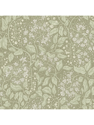 Dutch Wallcoverings Fägring - Turi - Donkergroen Dutch Wallcoverings Fägring - Turi - Donkergroen