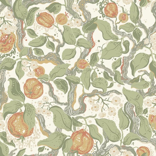 Dutch Wallcoverings Fägring - Kart - Donkergroen