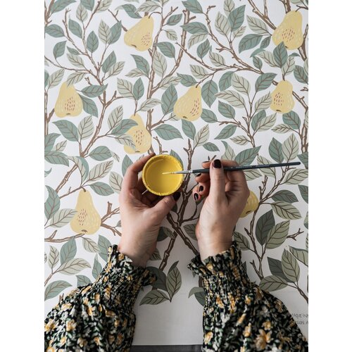 Dutch Wallcoverings Angas - Pirum Yellow - Geel