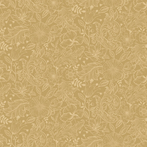 Dutch Wallcoverings Angas - Wilma Yellow - Geel
