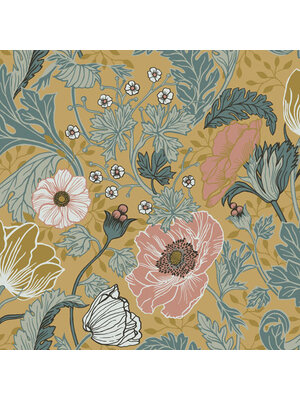 Dutch Wallcoverings Apelviken - Anemone Yellow - Geel