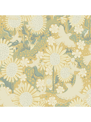 Dutch Wallcoverings Langtan - Drömma Light Yellow - Geel Dutch Wallcoverings Langtan - Drömma Light Yellow - Geel