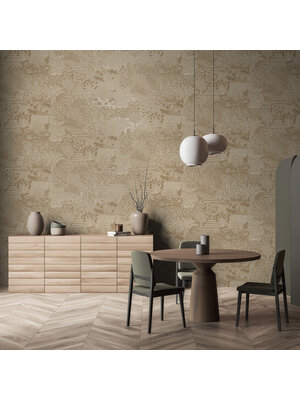Dutch Wallcoverings Khalili - Mirissa Gold - Goud Dutch Wallcoverings Khalili - Mirissa Gold - Goud