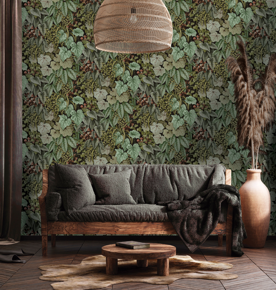 Dutch Wallcoverings Cascading Gardens - Cascading Garden - Green afbeelding
