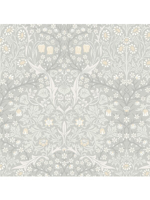 Dutch Wallcoverings British Heritage Bloem - Grijs