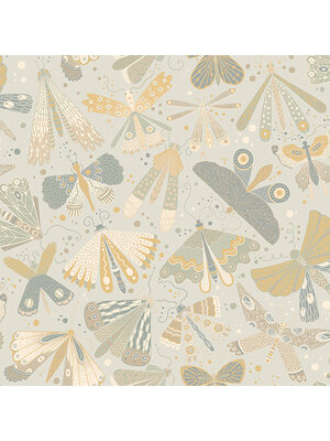 Dutch Wallcoverings Langtan - Flyga Light Grey - Grijs
