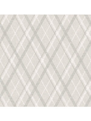 Dutch Wallcoverings Sauvage Ruit - Grijs