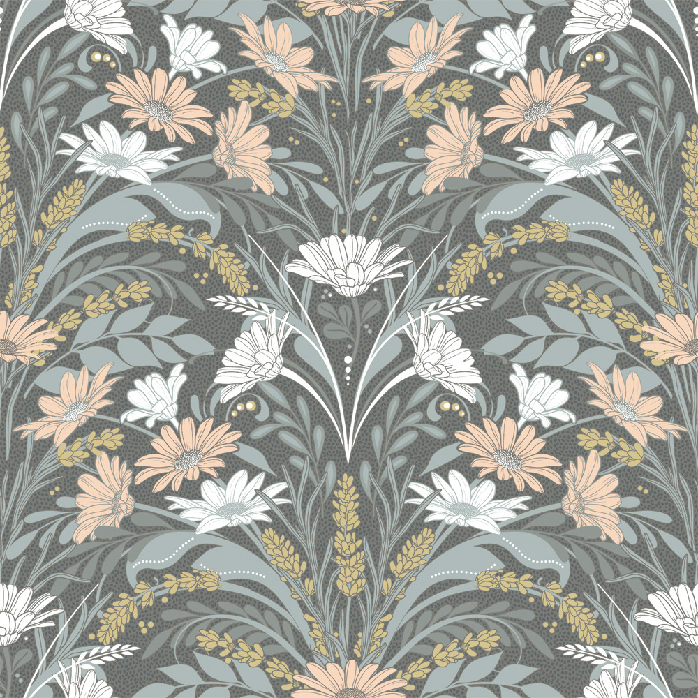 Dutch Wallcoverings Sunnano - Värmdö Grey - Grijs afbeelding