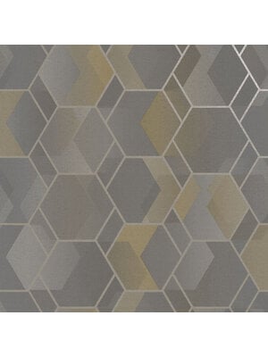 Dutch Wallcoverings Amazonia - Cassius Grey/Yellow - Grijs/Geel