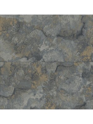 Dutch Wallcoverings Arber - Aria Slate - Grijs/Goud