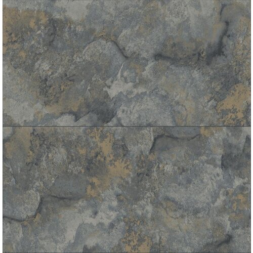 Dutch Wallcoverings Arber - Aria Slate - Grijs/Goud