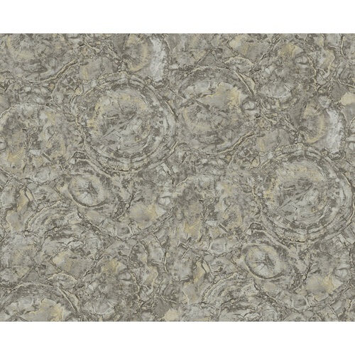 Dutch Wallcoverings Carrara Best - Grijs/Goud