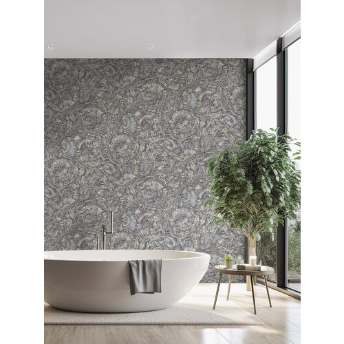Dutch Wallcoverings Carrara Best - Grijs/Goud