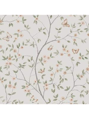Dutch Wallcoverings Blomstermala - Hilma Grey/Green - Grijs/Groen