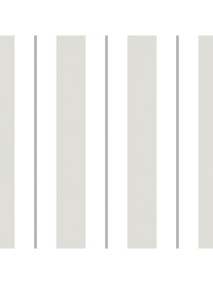 Dutch Wallcoverings Joy - Strepen - Grijs/Wit Dutch Wallcoverings Joy - Strepen - Grijs/Wit