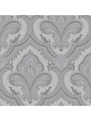 Dutch Wallcoverings Casbah/Bs1 Damask Grey/Silver - Grijs/Zilver