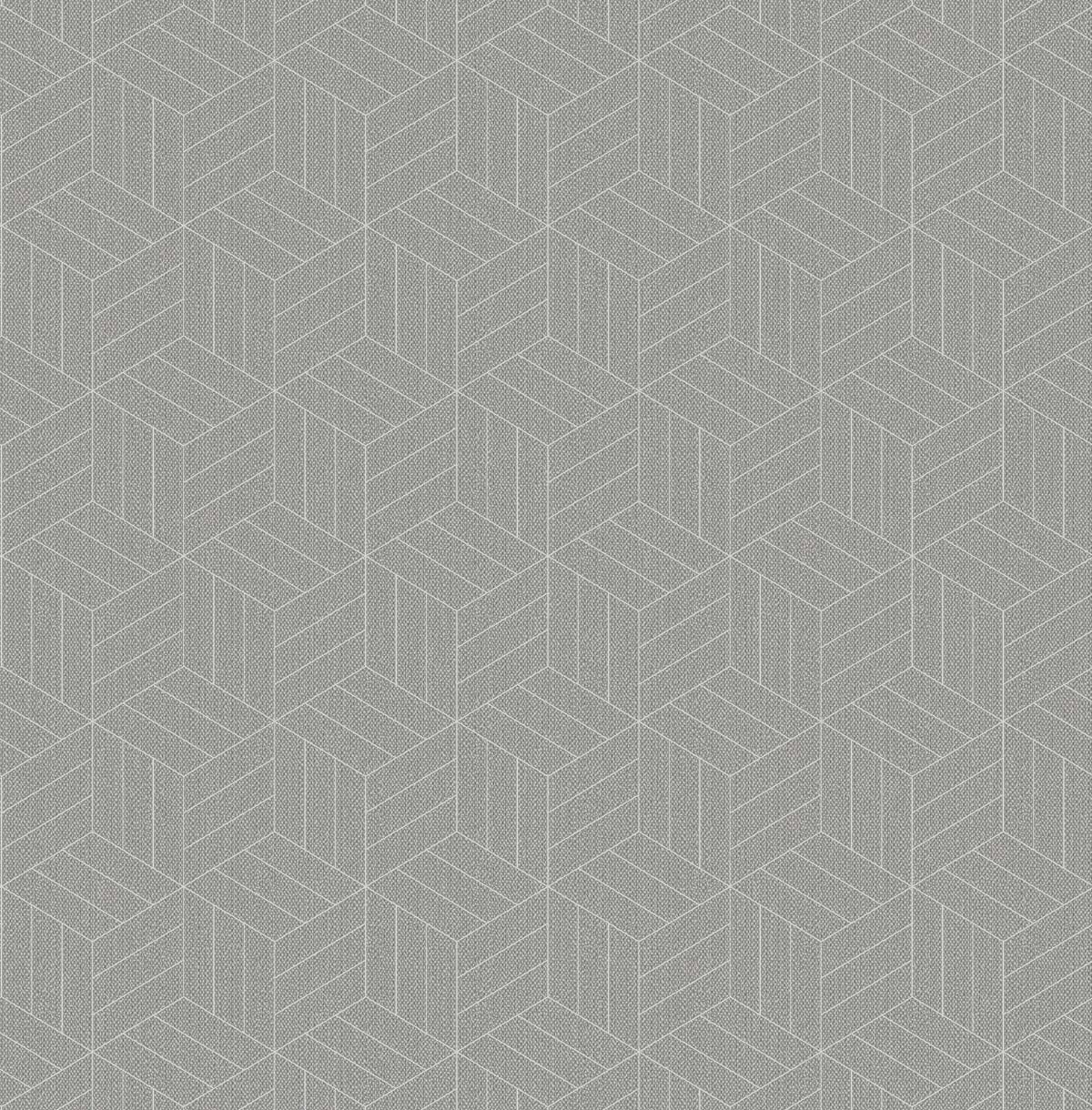 Dutch Wallcoverings Euphorie - Dessin - Grijs/Zilver afbeelding