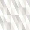 Dutch Wallcoverings Joy - Driehoeken - Grijs/Zilver