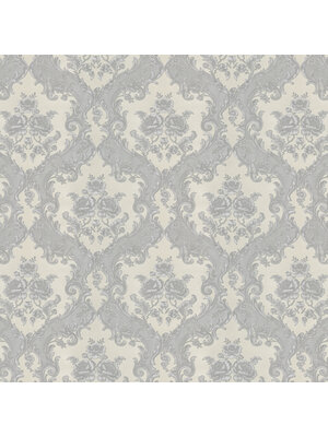 Dutch Wallcoverings New Tekko Medaillon - Grijs/Zilver Dutch Wallcoverings New Tekko Medaillon - Grijs/Zilver