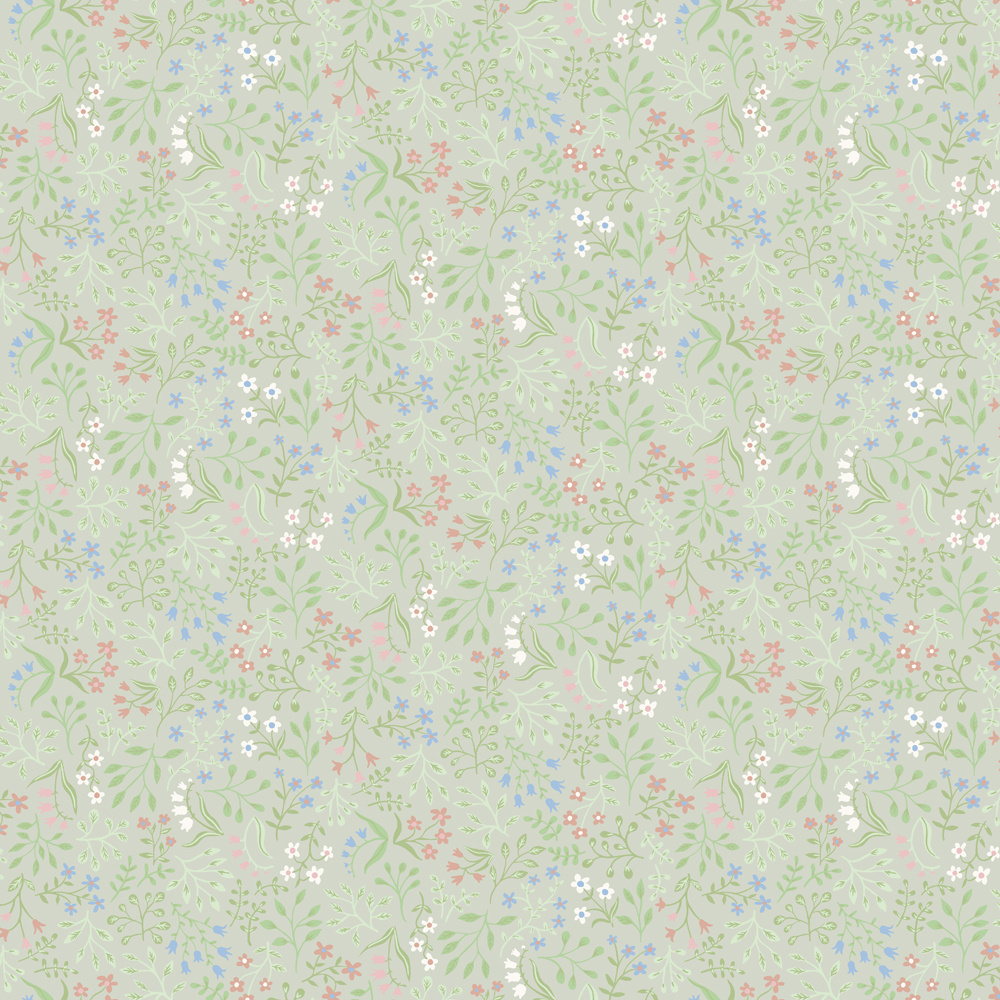 Dutch Wallcoverings Angas - Marie Light Green - Groen afbeelding