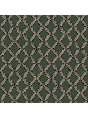 Dutch Wallcoverings Fabric Touch/Bs1 Geometric Dark Grn - Groen Dutch Wallcoverings Fabric Touch/Bs1 Geometric Dark Grn - Groen