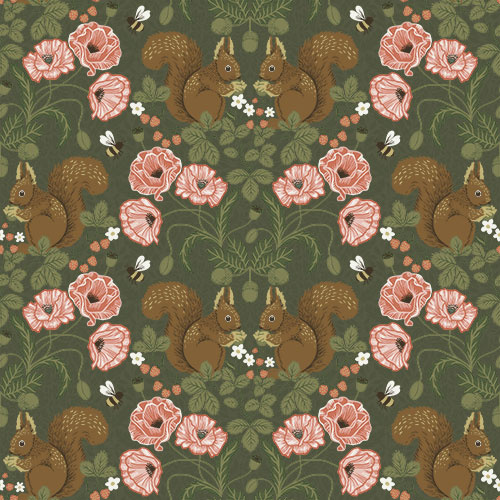 Dutch Wallcoverings Gronhaga - Kurre Green - Groen afbeelding