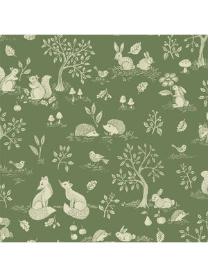 Dutch Wallcoverings Gronhaga - Ivar Green - Groen