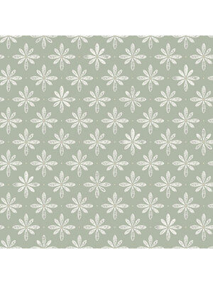 Dutch Wallcoverings Havsblick - Flora Light Green - Groen