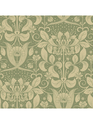 Dutch Wallcoverings Hjärterum - Berit - Groen