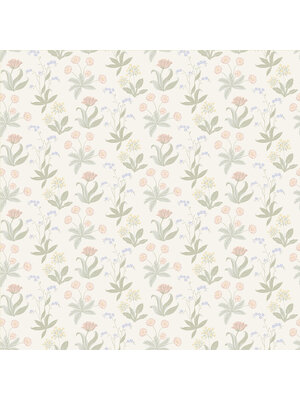 Dutch Wallcoverings Langenas - Fleur Green - Groen