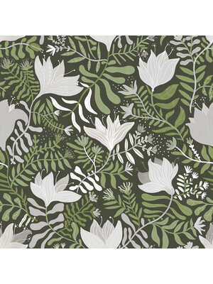 Dutch Wallcoverings Lina - Brita Green - Groen