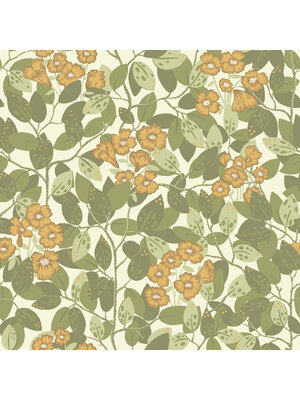 Dutch Wallcoverings Lina - Henni Light Green - Groen