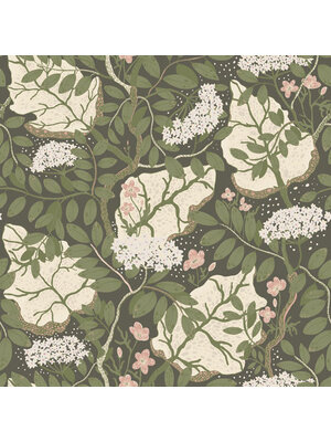 Dutch Wallcoverings Lina - Ulla -Britt Green - Groen