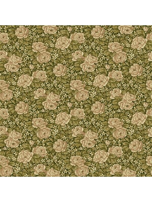 Dutch Wallcoverings Rosenlycka - Roses Green - Groen