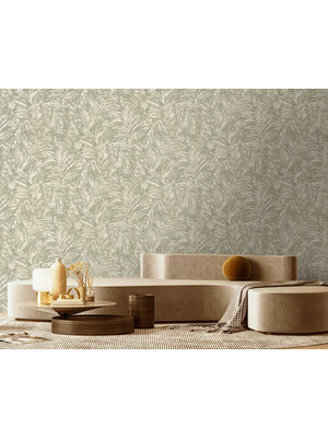 Dutch Wallcoverings Sahara - Pindo Sage Beads - Groen