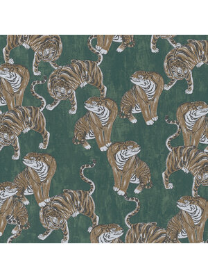 Dutch Wallcoverings Memento Br. - Groen/Bruin