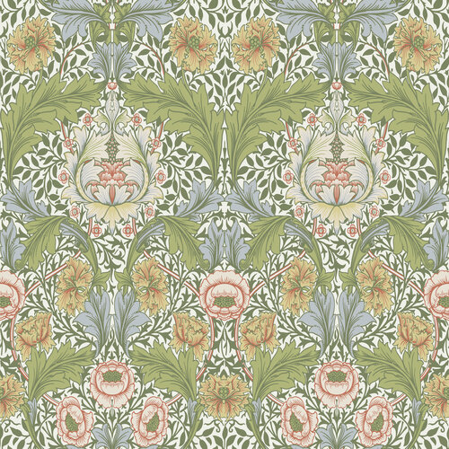 Dutch Wallcoverings Hidden Tr2 -Myrtle Green/Yellow - Groen/Geel