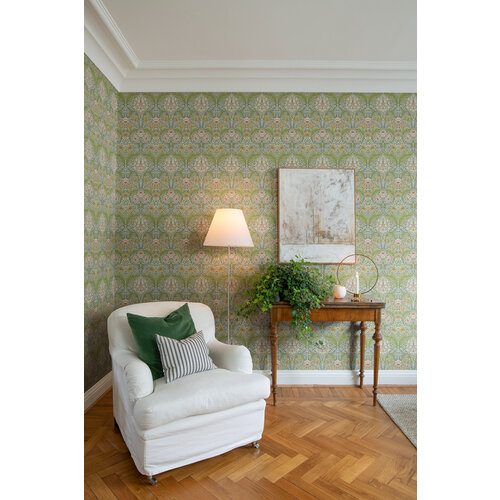 Dutch Wallcoverings Hidden Tr2 -Myrtle Green/Yellow - Groen/Geel