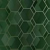 Dutch Wallcoverings Amazonia - Cassius Green/Gold - Groen/Goud Dutch Wallcoverings Amazonia - Cassius Green/Gold - Groen/Goud