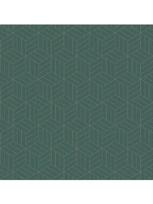 Dutch Wallcoverings Euphorie - Dessin - Groen/Goud Dutch Wallcoverings Euphorie - Dessin - Groen/Goud