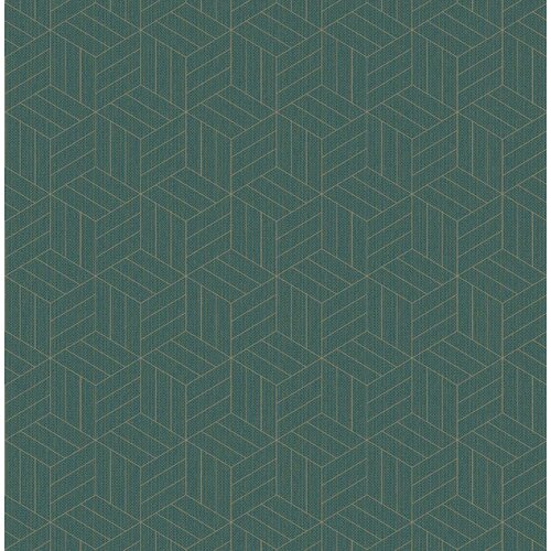 Dutch Wallcoverings Euphorie - Dessin - Groen/Goud