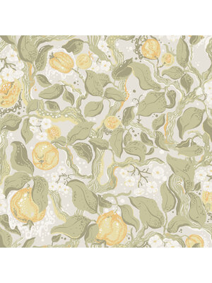 Dutch Wallcoverings Fägring - Kart - Groen/Grijs Dutch Wallcoverings Fägring - Kart - Groen/Grijs