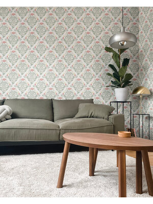 Dutch Wallcoverings Klara & Tove - Frodas Green/Red - Groen/Rood Dutch Wallcoverings Klara & Tove - Frodas Green/Red - Groen/Rood